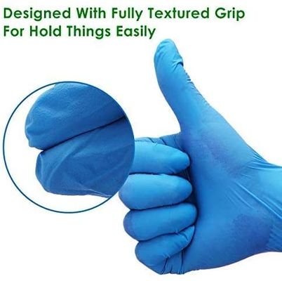 Fully Coated Hot Sale Disposable Blue Heavy Duty Work Examination Industrial Non-Medical Nitrile Gloves