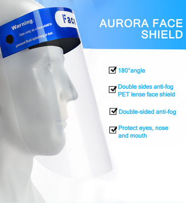 Dust Proof Disposable Medical Face Shield , Anti Fog Visor Face Shield