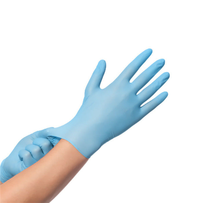 CE FDA blue 4 mil non sterile Powder Free Disposable medical grade Nitrile  Gloves