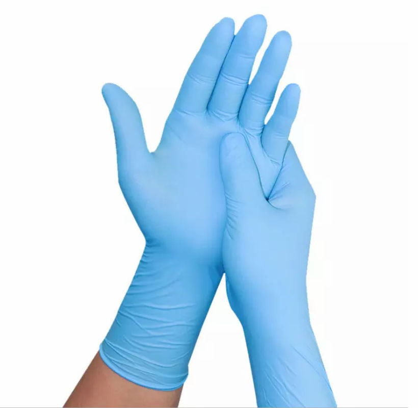 Wholesale Black Powder Free Non-Medical Nitrile Gloves Disposable NItrile custom nitrile examination gloves