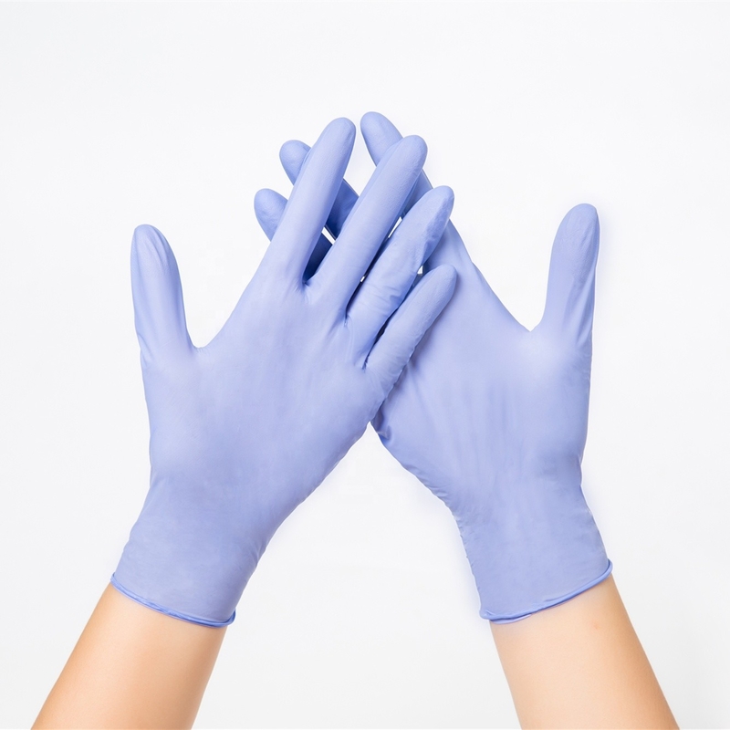 Violet Blue 3.5 Mil Powder Free Disposable Examination Nitrile Gloves Cheap PriceMedical Grade